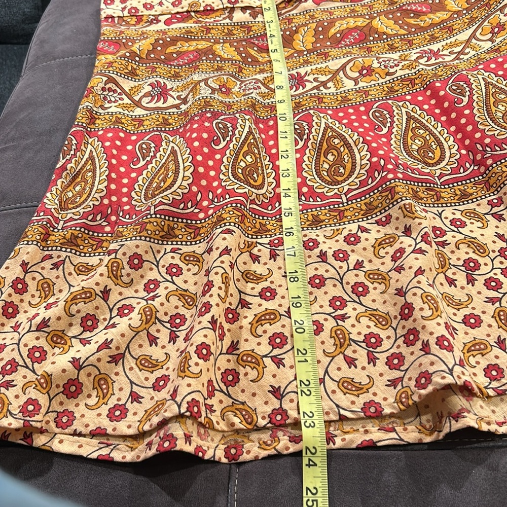 Authentic Made in India Wrap Around Hippie Skirt Mid Length - Picture 16 of 16